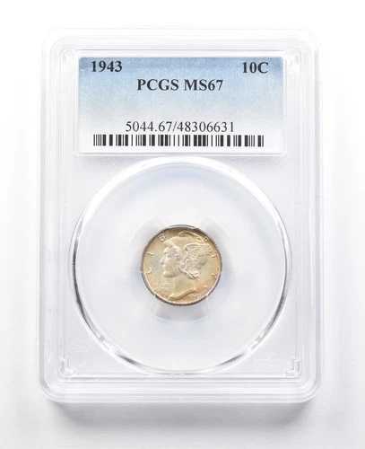 1943年 マーキュリーダイム MS67 PCGS *3038