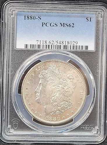 1880年 S モルガン・ダラー PCGS MS62 ゴールドシールド クリーン＆ブライト #246 43,615円