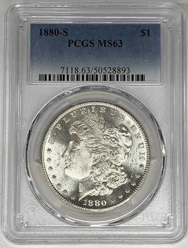 1880年-S モーガンシルバードル PCGS MS 63 (21) G- 43,615円