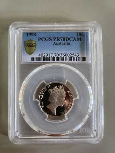 オーストラリア - エリザベス2世 - 10セント 1998年 (10C) PCGS PR70DCAM -