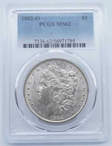 1882年 O モルガン銀貨 $1 PCGS MS62 - U434