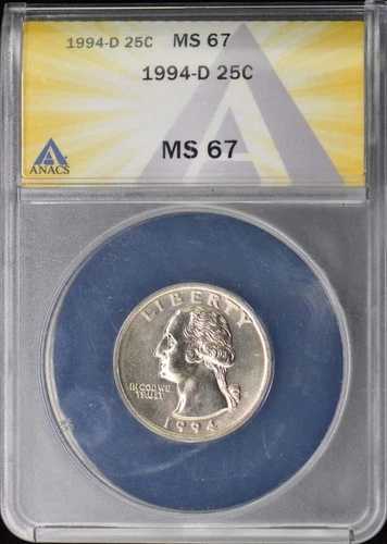 1994-D 25C ANACS MS67 クォーター