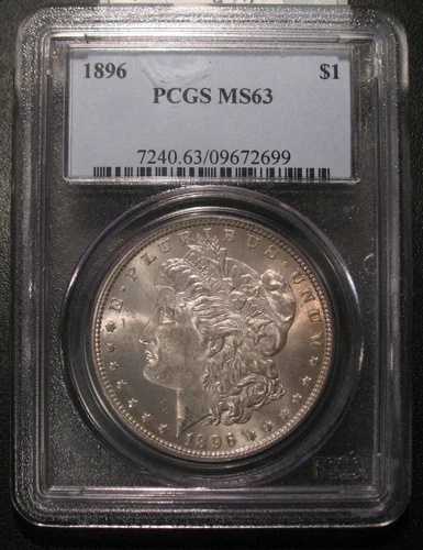 1896年 モルガン・ダラー MS63 PCGS 90% シルバー