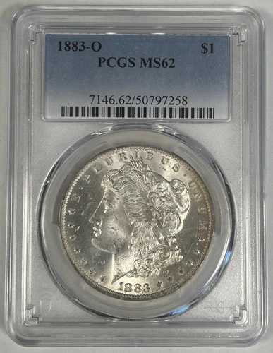 1883-O モルガン銀貨 1ドル硬貨 PCGS MS 62