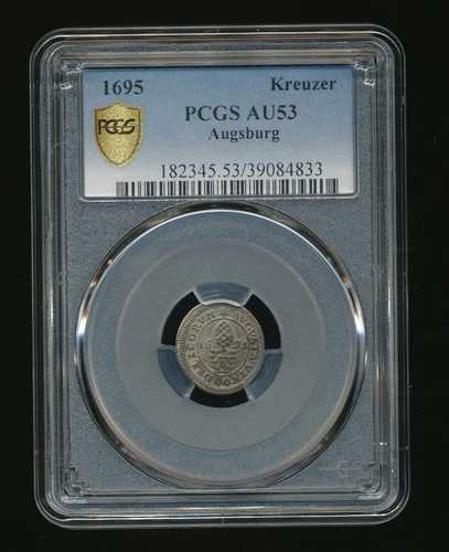 1695 クロイツァー PCGS AU53 詳細 オーストリア KM-1185 ウィーン n