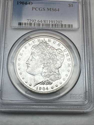 1904-O モルガン銀貨 - PCGS MS 64 リバースライトトーニング