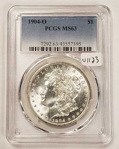 1904-O 1ドルモルガン銀貨 - VAM-38 ダブルI-4 - R-6 - PCGS MS 63 - U1123