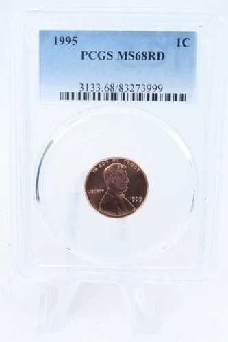 1995-P PCGS MS68RD リンカーン記念セント ビジネスストライク 1C