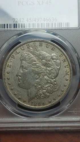 1896年 O モルガン銀貨 $1 PCGS XF45 オリジナル XF PQ 4551 45,045円