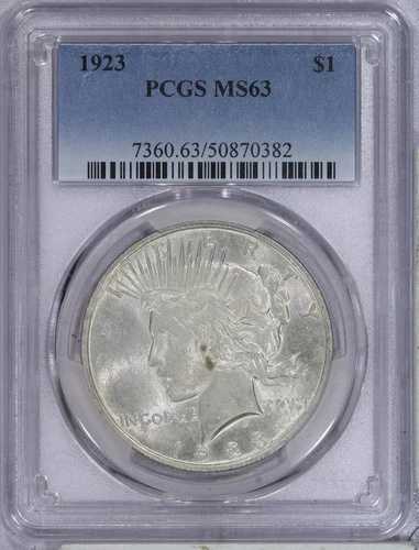 1923年 ピースダラー 1ドル PCGS MS63