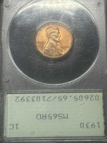 1930年 P リンカーン ウィート セント ペニー ラトラー PCGS MS65 RD OGH オールドグリーンホルダー