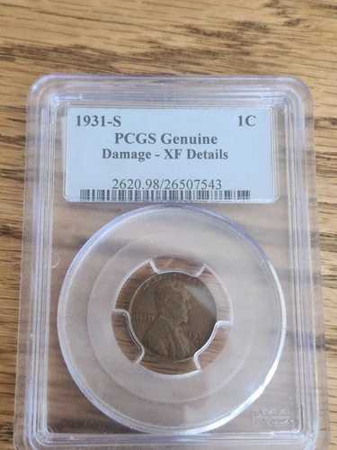 1931-S リンカーン ウィート セント ペニー PCGS 正規品 XF 詳細