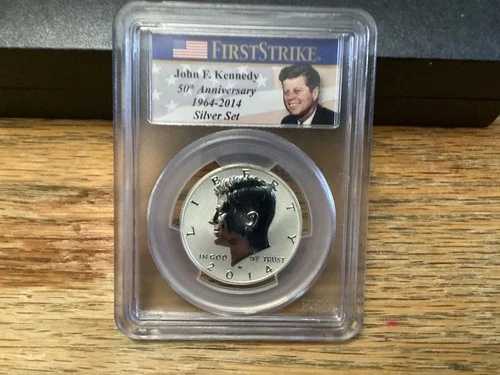 2014-W リバースプルーフ ケネディ ハーフダラー「50周年記念」 - PCGS グレード PR70