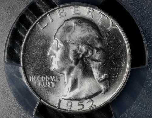 1952 年 S/S ワシントン クォーター 25 セント - PCGS MS66 - S/S RPM FS-501 - 燃えるような美しさ!