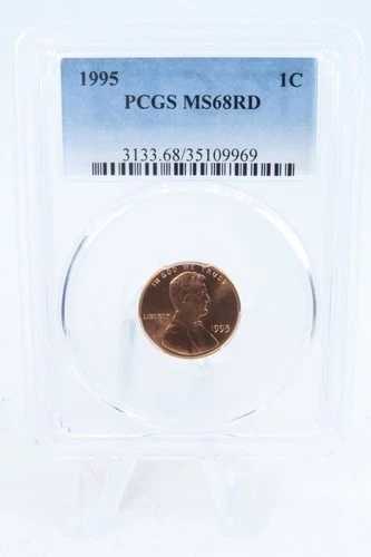 1995-P PCGS MS68RD リンカーン記念セント ビジネスストライク 1C