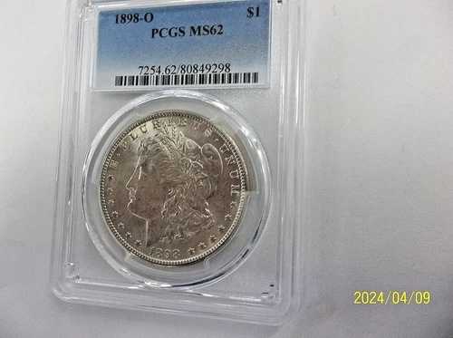 1898 O MS62 PCGS ラトラー モーガン ダラー グレードダウン?