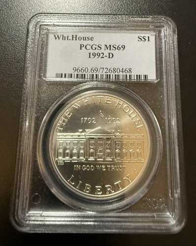 1992-D ホワイトハウス200周年記念銀貨 90%銀