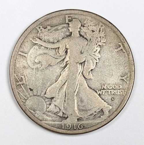 1916年 D ウォーキング・リバティ シルバー ハーフドル