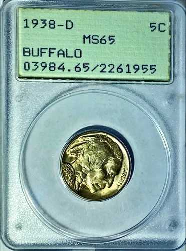 1938-D ラトラー PCGS MS65 バッファローニッケル