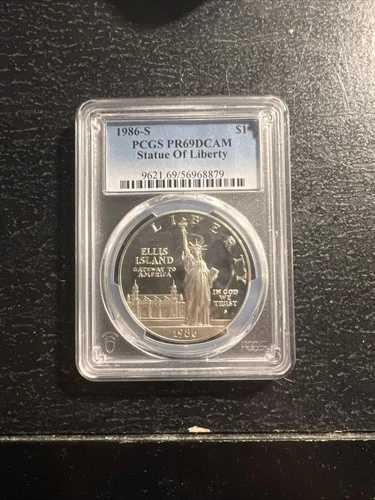 1986-S 1ドル 自由の女神像 銀貨 PCGS PR69 DCAM