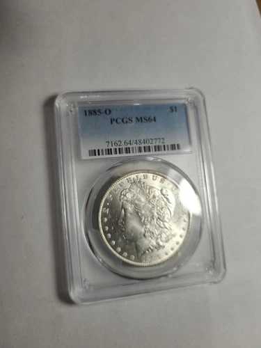 1885年 O モルガン シルバードル PCGS MS64 ほぼ完璧な裏面