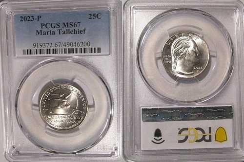 2023年 P マリア・トールチーフ 25セント PCGS MS67 アメリカン・ウィメンズ・クォーター