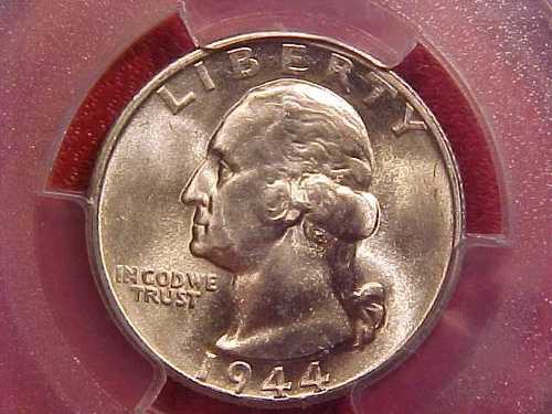1944年 S ワシントン クォーター - PCGS MS66+ - 写真をご覧ください! - (G1448)