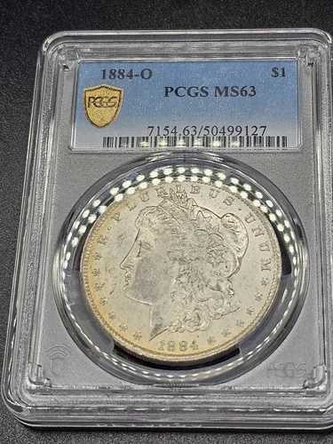 1884-O $1 モルガン シルバー ダラー PCGS MS-63 トン