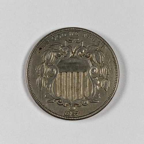 1867 シールド ニッケル ノーレイズ XF