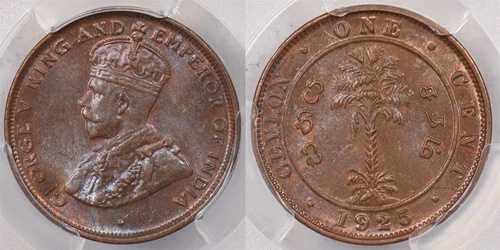 セイロン 1925 セント PCGS MS 64 ブラウン PI0225 同梱配送｜WORLD RESOURCE【QUEEN店】