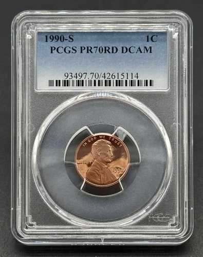 素晴らしいアメリカ製 1990-S 1C グレード リンカーンセント プルーフコイン PCGS PR70RDDCAM