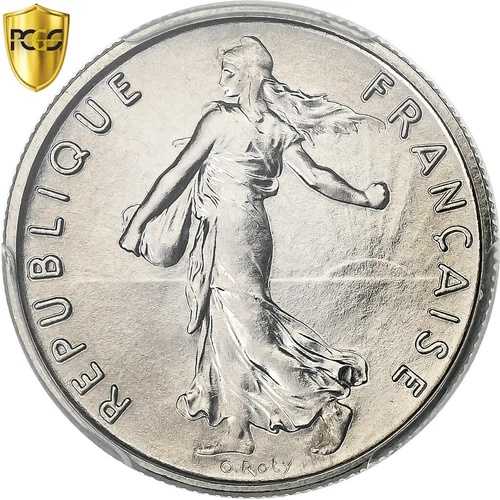 [#1277906] フランス、1/2 フラン、スムーズ、1970 年、パリ、ニッケル、PCGS、MS68、ガドゥリー: 37,895円