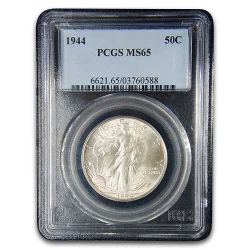 1944年ウォーキング・リバティ・ハーフダラー MS-65 PCGS｜WORLD RESOURCE【QUEEN店】 42,240円
