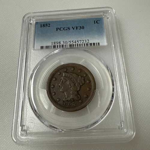 1852年 PCGS VF30 ラージセント