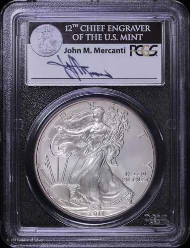 2011年 $1 アメリカンシルバーイーグル PCGS MS 69 | ファーストストライク・マーカンティ サイン入り UNC BU|WORLD RESOURCE【QUEEN店】