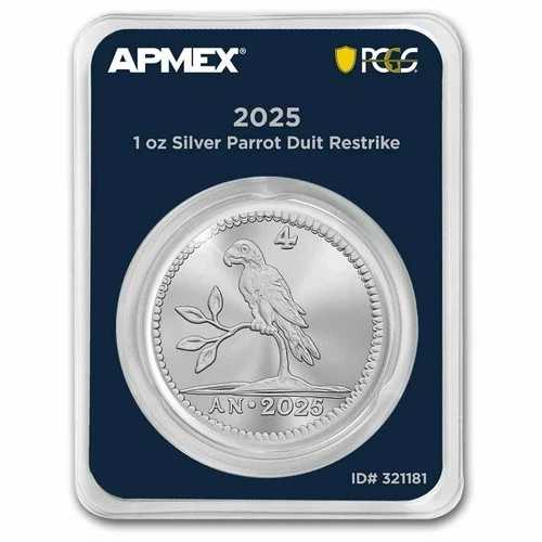 2025年オランダ 1オンス シルバー パロット デュイット (MD? プレミア + PCGS FS)