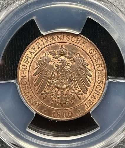 ドイツ連邦共和国東アフリカ 1890 ペサ PCGS MS64RB ブルンジ、ルワンダ、タンザニア~KM-1~ZB-15 42,900円