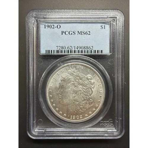1902 O モルガン銀貨 PCGS MS62