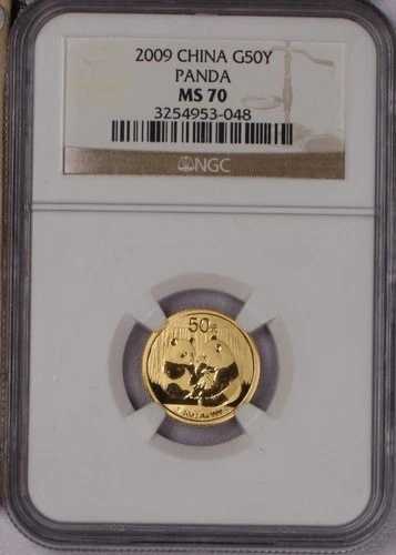 2009年 ゴールドパンダ 1/10オンス 50元 NGC MS70。送料無料。｜WORLD RESOURCE【QUEEN店】