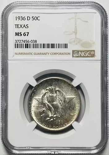 1936年 Dクラシック記念テキサス独立100周年記念 NGC MS-67