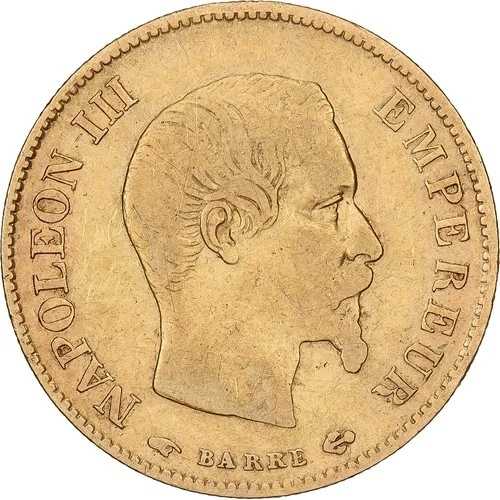 [#1213701] フランス、10 フラン、ナポレオン 3 世、1858 年、パリ、ゴールド、VF、ガドゥリー:1014｜WORLD RESOURCE【QUEEN店】