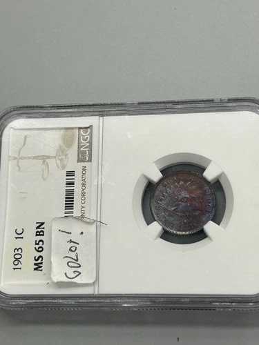 1903年 NGC MS 65 モンスタートーンのインディアンセントの美しさ