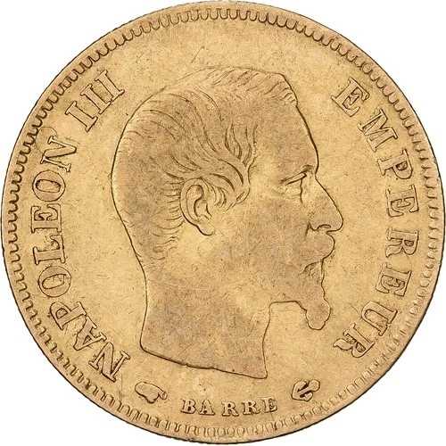 [#1213699] フランス、10 フラン、ナポレオン 3 世、1857 年、パリ、ゴールド、VF、ガドゥリー:1014｜WORLD RESOURCE【QUEEN店】