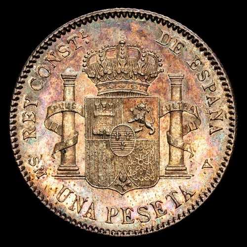 アルフォンソ 13 世 1 ペセタ (g) 1902 マドリッド SM・V CAL-64 MS62 138,050円
