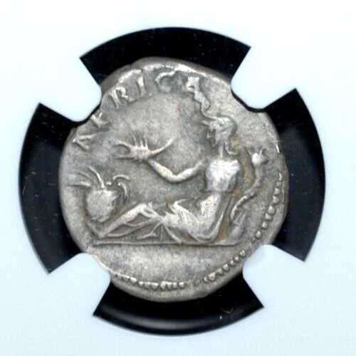 ハドリアヌス、AD 117-138、AR デナリウス、トラベラー シリーズ、アフリカ、NGC (371)-|WORLD RESOURCE【QUEEN店】