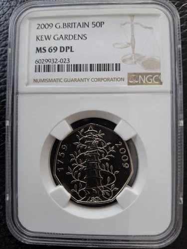 2009年 キューガーデン 50ペンス バンドル 250周年記念 ロイヤル植物園 NGC MS 69 DPL|WORLD RESOURCE【QUEEN店】