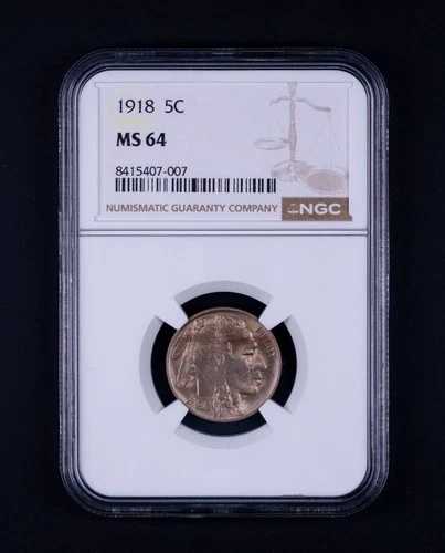 1918年 バッファローニッケル NGC MS64 WB007｜WORLD RESOURCE【QUEEN店】