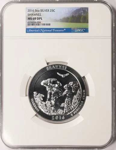 2016年 ショーニー ATB 5オンス シルバー クォーター 25セント NGC MS69DPL｜WORLD RESOURCE【QUEEN店】