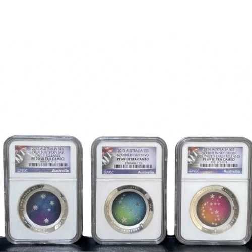 2012-2014 オーストラリア S $5 サザンスカイシリーズ 早期リリース PF70UC & 2 PF69UC 139,150円