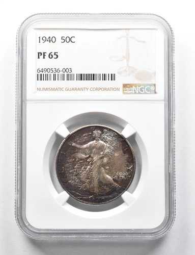 PF65 1940 ウォーキングリバティ ハーフドル NGC インサントーン *0526-